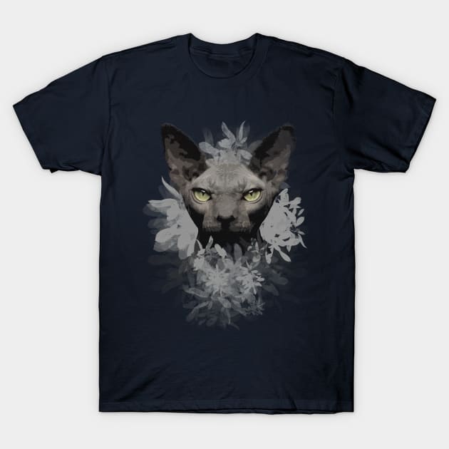 Sphynx cat T-Shirt by Sinung Nugros